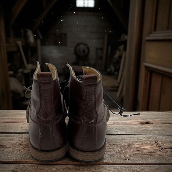 🔥Frye Mens 🤑Phillip 87901 Brown Leather Lace-Up Ankle Chukka Boots  9.5D‎ $318 - Picture 4 of 7